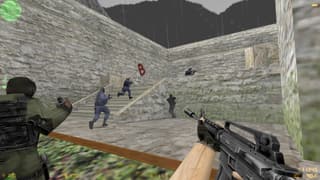 Counter-Strike 1.6 Dust2 B site firefight screenshot